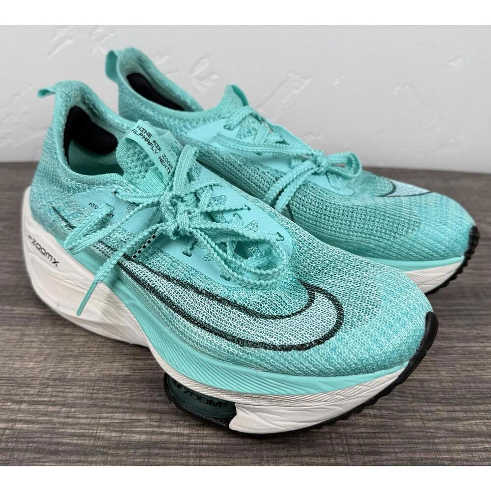 Nike Air Zoom Alphafly Next% Running Shoes CZ1514-300 Teal Aqua Women's Size 7